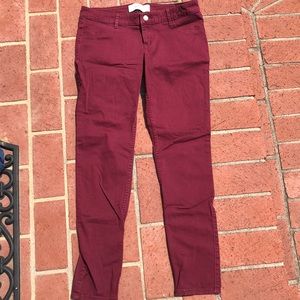 Hollister crimson skinny jeans